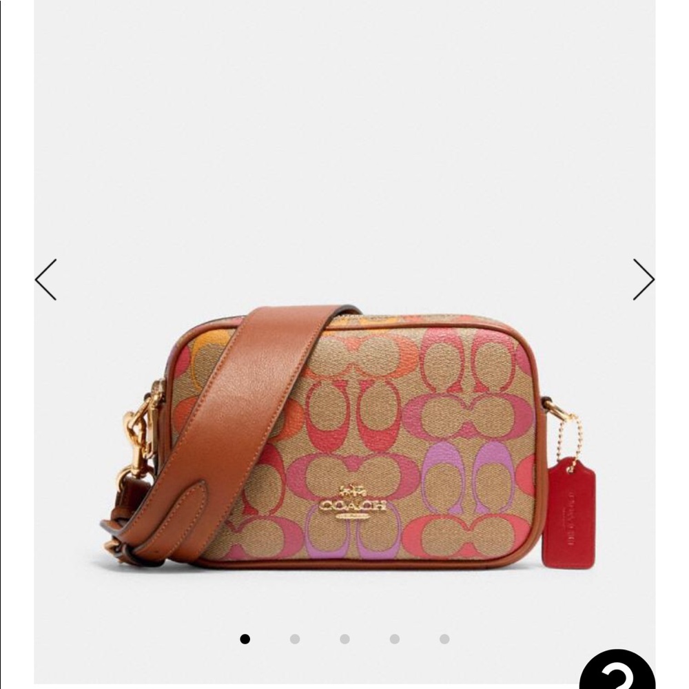 BNWT rainbow logo coach crossbody bag